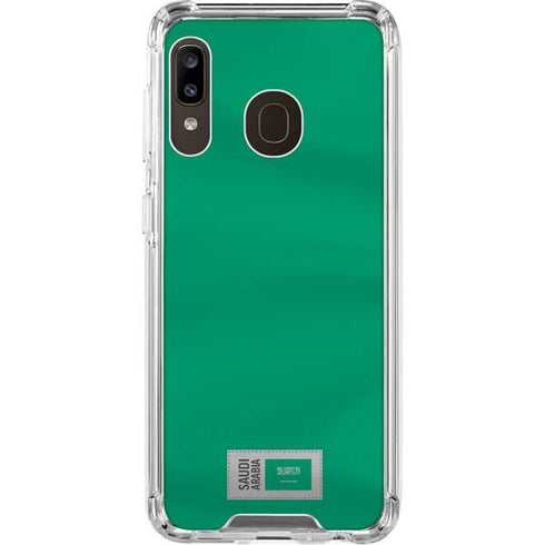 Saudi Arabia Soccer Flag Galaxy A30 Clear Case
